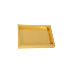Bandeja Espelhada Dourada Decoração 40X30 Inova Decor