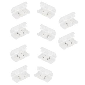 Conector Emenda Fita de LED Kit 10 unidades Iluminaçao Ambiente Residencial Empresarial Decoraçao Loja Casa Interno Externo