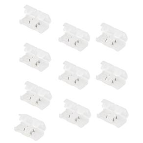 Conector Emenda para Fita de LED Kit 10 unidades Ambiente Interno Externo Decoraçao Casa Loja Residencial Empresarial Iluminaçao
