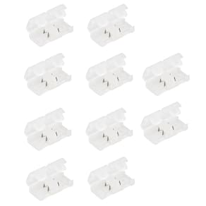 Conector Emenda para Fita de LED Kit 10 unidades Casa Loja Ambiente Externo Interno Decoraçao Ambiente Iluminaçao