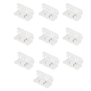 Conector Emenda Fita de LED Kit 10 unidades Iluminaçao Ambiente Interno Externo Casa Loja Decoraçao