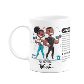 Caneca Namorados - Casal Fitness - Oração Fitness