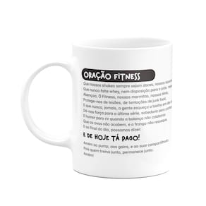 Caneca Namorados - Oração Fitness - Casal Fitness