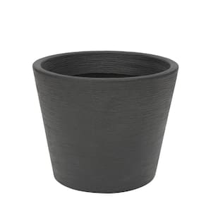 Vaso Terra Cone Fosco 55x46cm Caixa Master Com 6 Unidades Preto Sólido