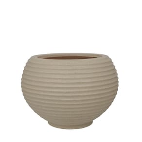 Vaso Bromélia Fosco 32x32cm Caixa Master Com 5 Unidades Granito Areia