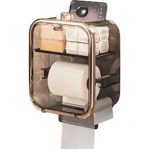 Porta Papel Higiênico Com Fixação Sem Furo - Design Moderno