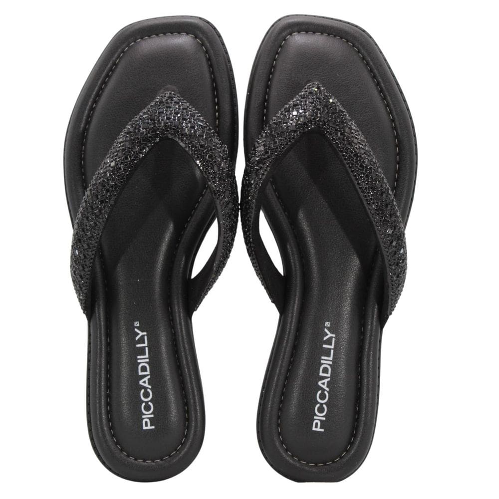 Chinelo Rasteira Piccadilly Gabi Confort Preto