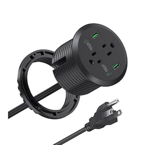 Desktop Power Grommet Jgstkcity 7,62 cm com orifício de 40 W de carga rápida