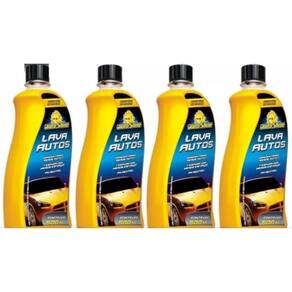 Kit 4 Shampoo Automotivo Lava Autos Alto Brilho