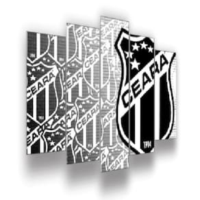 Quadro Decorativo Mosaico 5 Peças Mod454 Futebol Ceara Clube