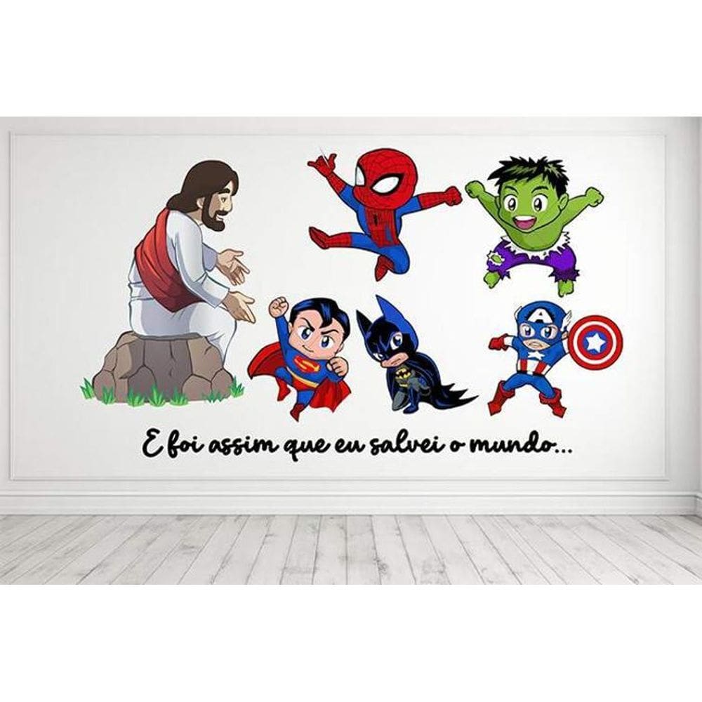 Adesivo De Parede Meu Grande Herói