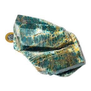 Canudo Apatita Azul Pedra Natural 1,9kg 16cm Classe B