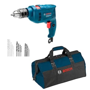 Kit Furadeira Bosch 220v Profissional Impacto Com Bolsa Azul Para Ferramentas GSB 550 550W