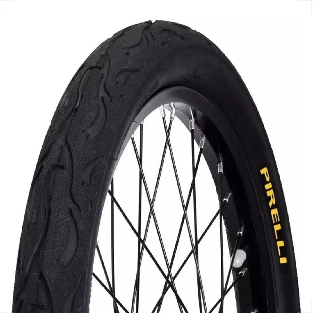 Pneu Pirelli Tornado Beta Aro 26 X 2.125 Flame Fogo Balão Slick Bicicleta Montadinha motorizada manobras