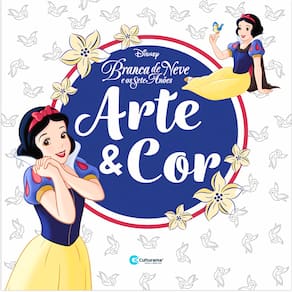 Livro Infantil Colorir Arte e Cor Disney Branca de Neve Culturama
