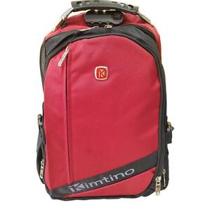 Mochila Casual 18 Notebook Trava Cadeado Vermelho - Kimtino