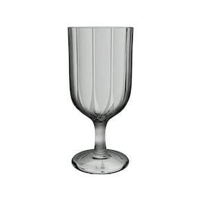 Jogo De Taças Para Água Em Vidro Refinatto Com 6 Peças 330ml L`Hermitage Fume
