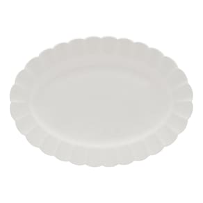 Travessa Oval Em Porcelana Flora 41,5x29,5cm Oxford Camélia