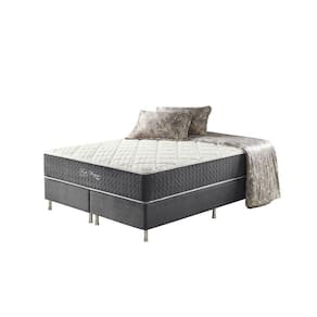 Cama Box Queen + Colchão Mola Ensacada 200 Kg Fort Wayne Chumbo