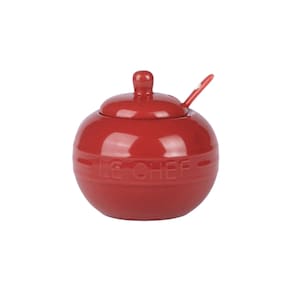 Açucareiro Em Cerâmica Le Chef 300ml Haüskraft Vermelho