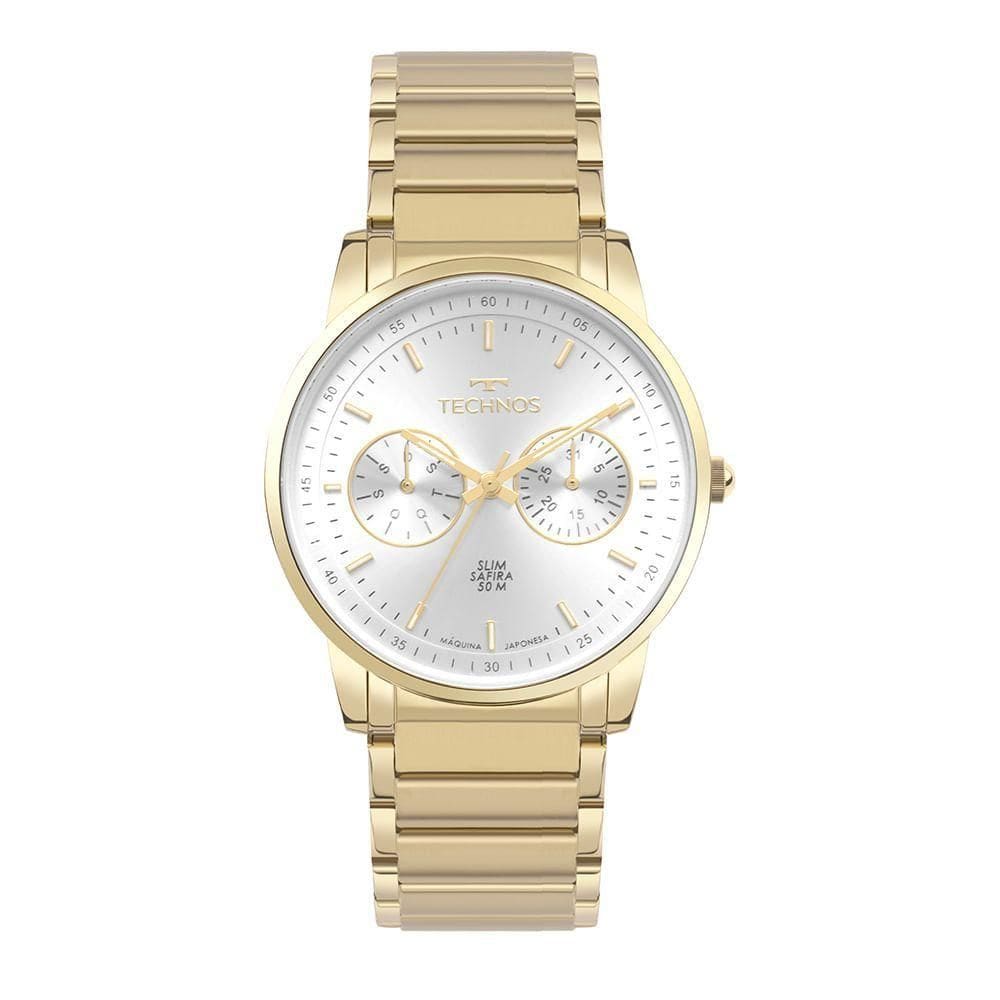 Relógio Technos Masculino Slim Dourado - 6p25bz/1k 6p25bz/1k