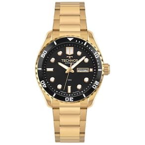 Relógio Technos Masculino Automático Dourado - 8205oz/1p Relógio Technos Masculino Acqua Dourado - 8205oz/1p