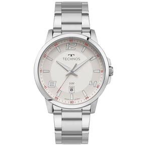 Relógio Technos Masculino Racer Basico Prata - 2315lay/1b