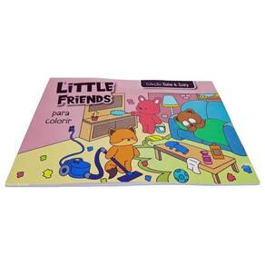 Livro de Colorir Little Friends Coleção Cute & Cozy 26x18cm 24 Desenhos