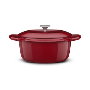 Panela de Ferro Fundido Esmaltado Caçarola Electrolux Expert 24cm Vermelha