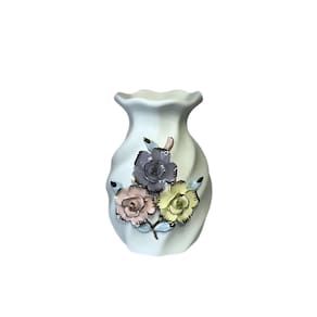 Vaso Em Porcelana Classic Branco 14,5x18cm Strasbourg Elements