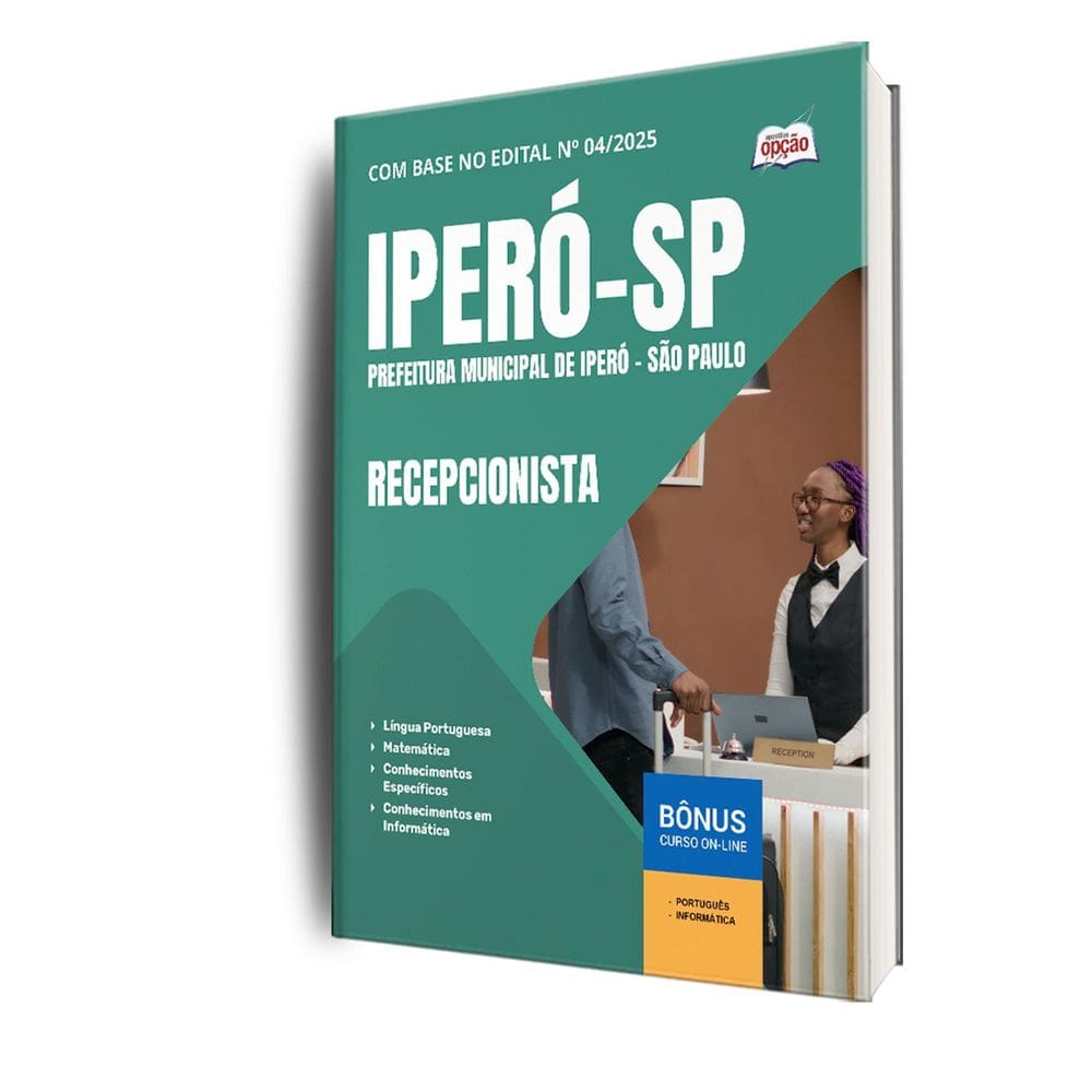Apostila Prefeitura De Iperó Sp 2025 - Recepcionista