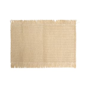 Lugar Americano Retangular Em Papel Bege 43,5x30cm Wolff