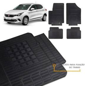 Tapete Borracha Fiat Argo 2018 Em Diante 4 Peças