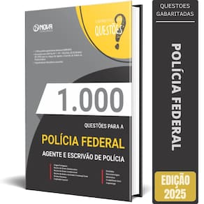 Livro Questões Gabaritadas Pf 2025 Agente E Escrivão Polícia