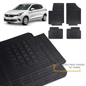 Tapete Borracha Fiat Argo 2018 Em Diante 4 Peças