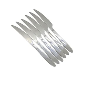 Conjunto 6 Facas Para Mesa Em Aço Inox Sofisticado 22 cm