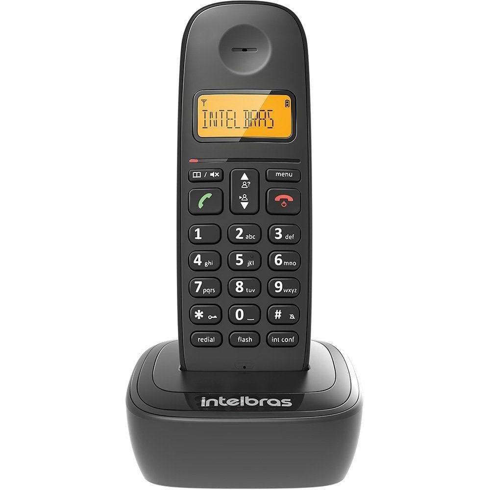 Telefone Sem Fio Intelbras TS2510 Identificador De Chamadas Agenda Preto 4122510
