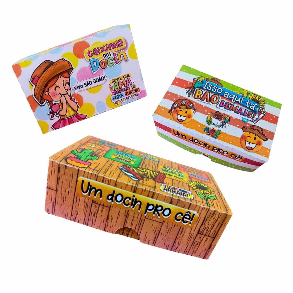 30 Caixinhas Para Docinhos Festa Junina