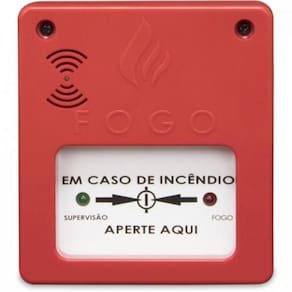 Acionador Manual Com Sirene 12V-24V Convencional Segurimax