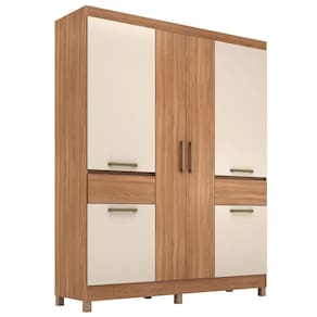Guarda Roupa Casal Maua com 6 Portas Amendola com Off White - Demobile