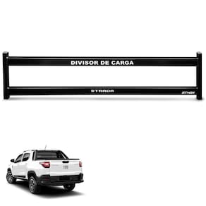 Divisor Cargas Caçamba Fiat Strada 2021 A 2025 Preto
