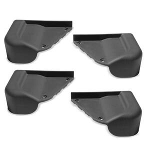Kit Ponteiras Estribo Lateral Plataforma Universal Preto Gtnox