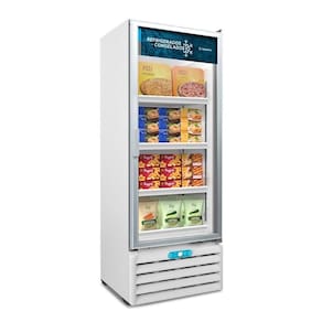 Freezer Conservador Vertical 127v Dupla Ação Porta De Vidro 490 Litros Vf55al - Metalfrio 127v
