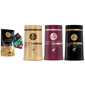 Kit Máscaras Cavalo Forte Quina Rosa Mandioca 900Gr Haskell