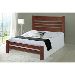 Cama Queen Size Prime de Madeira Maciça Tauari