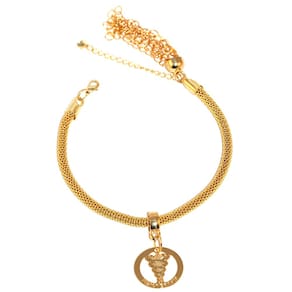 Pulseira Berloque Fisioterapia Fisioterapeuta Folheado 18k