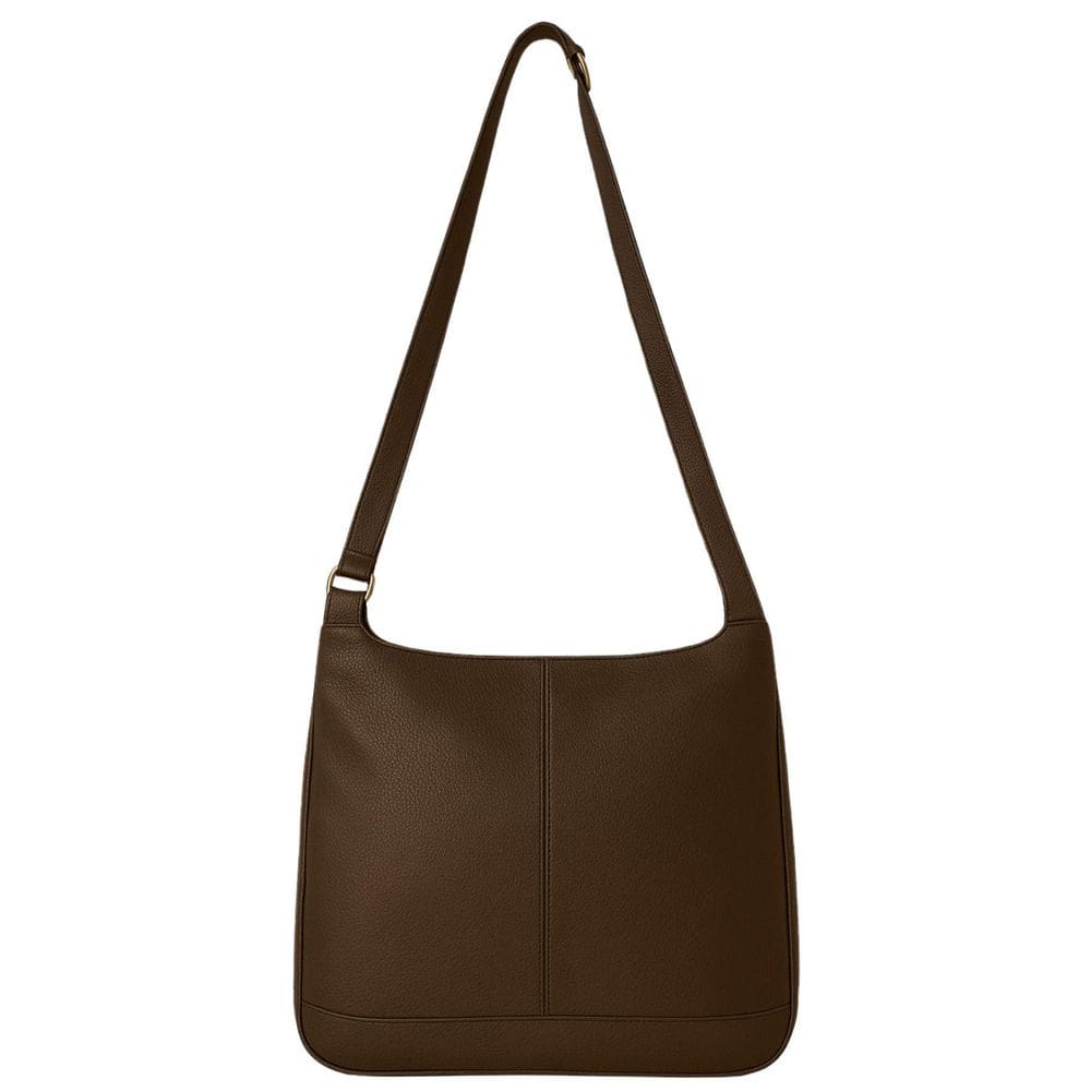 Bolsa de Couro Atual Antifurto 1012 - Café