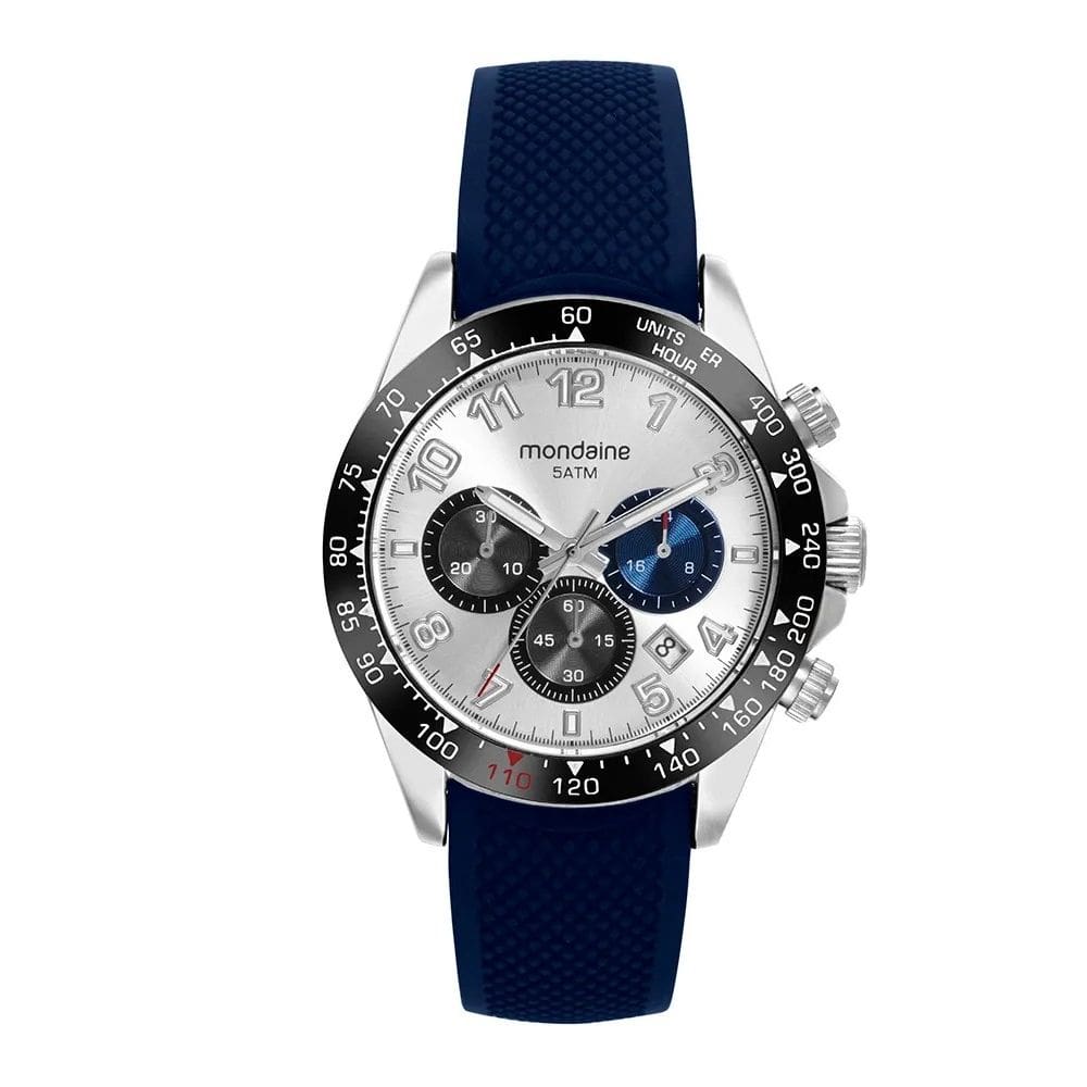Relógio Mondaine Masculino Cronógrafo Silicone Bicolor 32815G0MVNI3