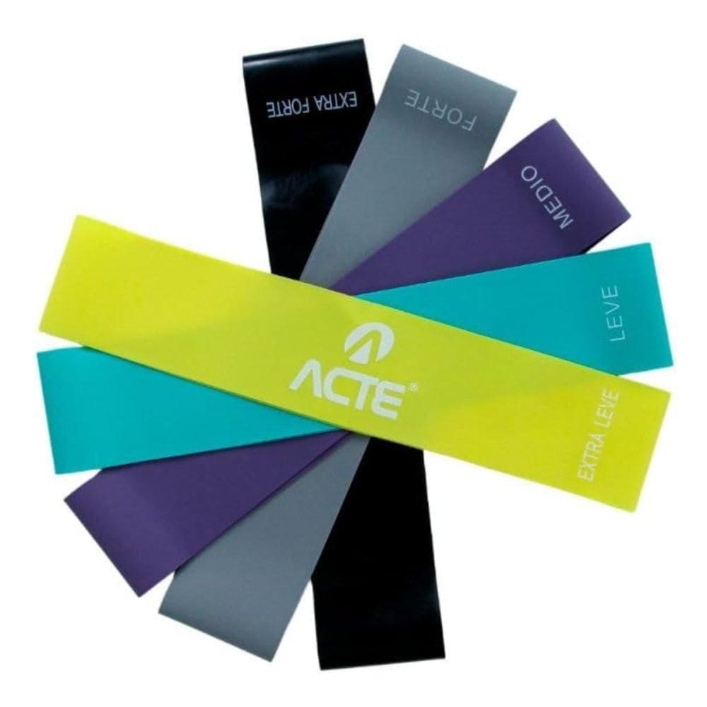 Kit Mini Faixa Elástica Band Com 5 Intensidades