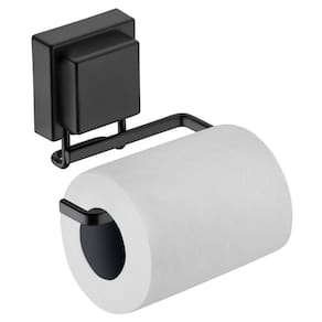 Porta Papel Higienico Suporte Preto Fosco Ventosa 8052pt